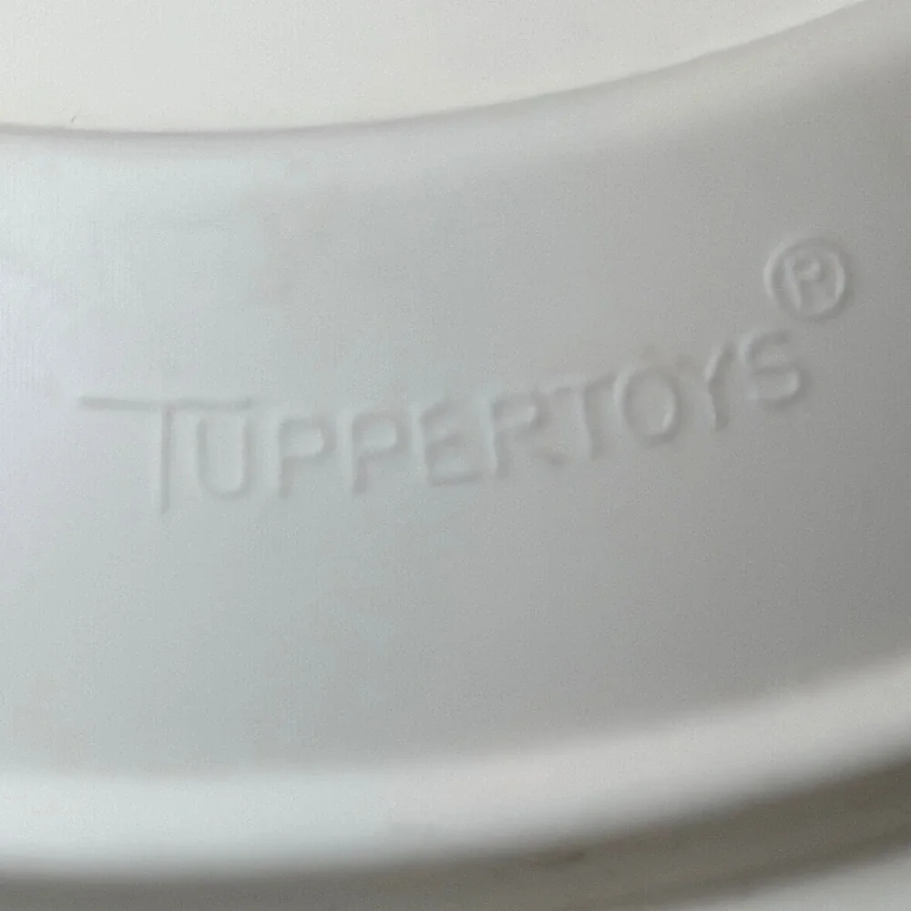 Vintage Tupperware TupperToys Shape Sort Stacking Pyramid Rings Educational Toy
